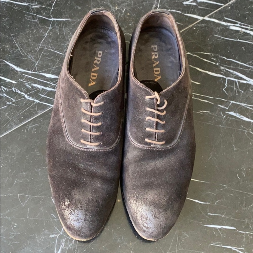 Men’s Prada suede shoes
